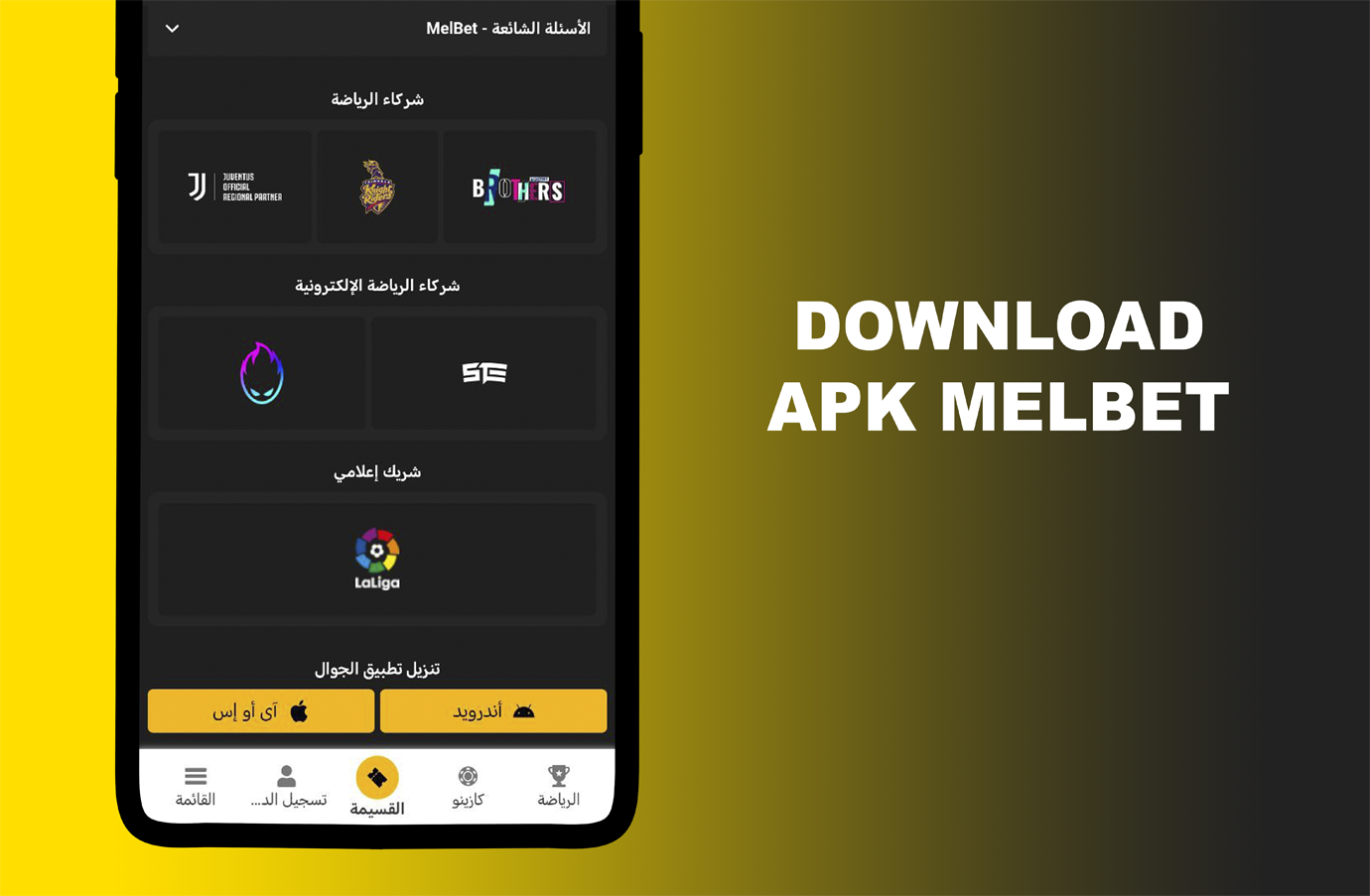 Download the melbet application