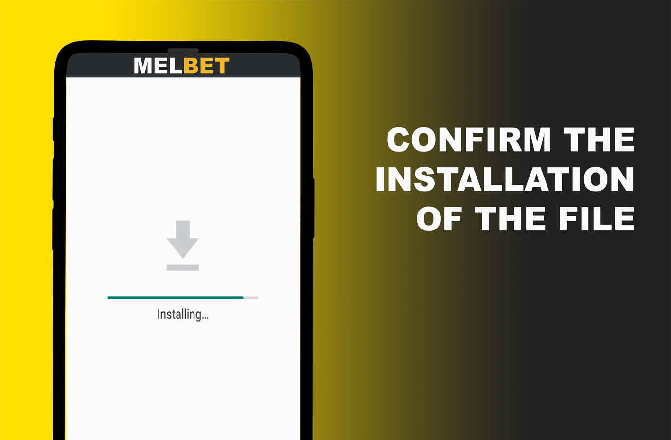 The Melbet app installs very quickly and takes only a few seconds.